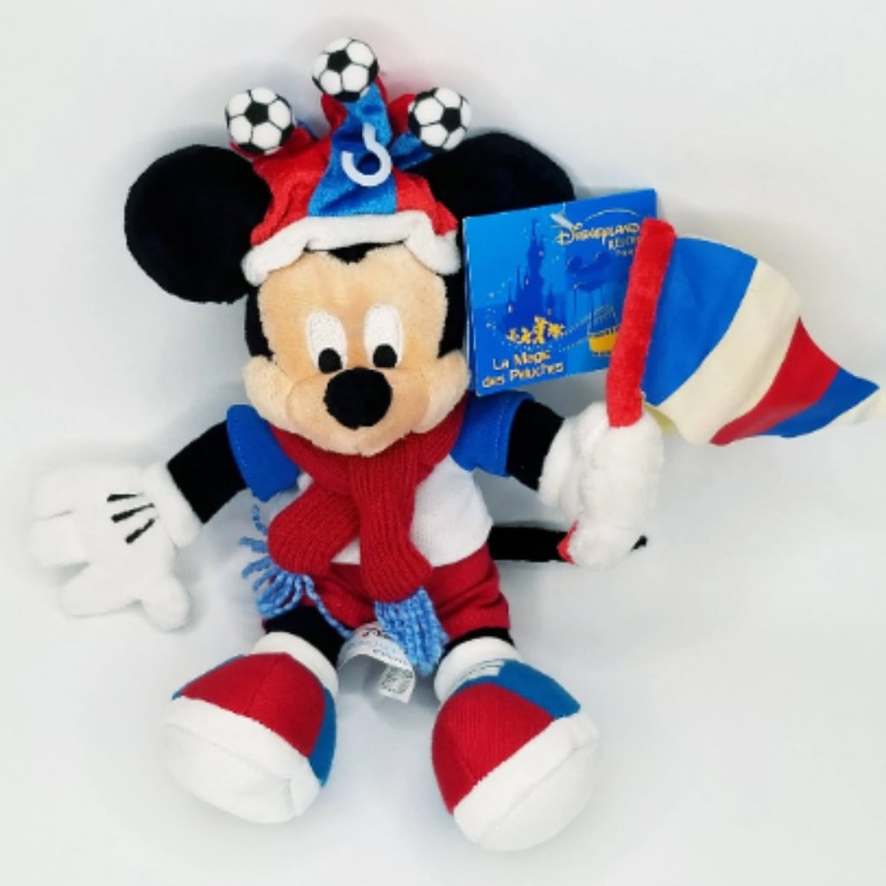 Disneyland Paris Resort Soccer Fan Mickey Mouse Plush Beanie